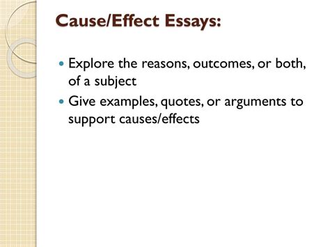 Ppt Composing Your Causeeffect Essay Powerpoint Presentation Free