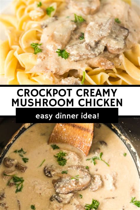 Crockpot Cream Of Mushroom Chicken