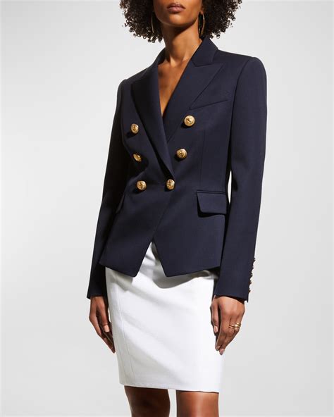 vince double breasted blazer neiman marcus