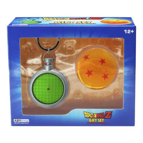 3 inches tall, 2.5 inches in diameter k. Dragon Ball Z Radar Keychain and Dragon Ball Set