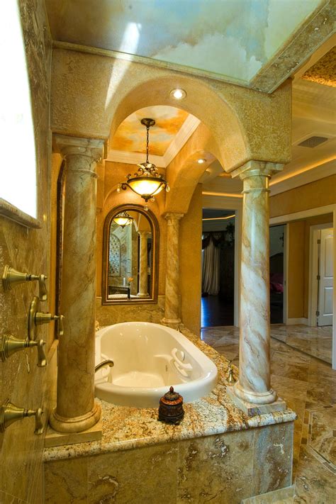 Choose from rich woven tapestries, wooden and metal furnishings, handpainted canvases, and even kitchen accents. 25 Tuscan Bathroom Design Ideas - Decoration Love