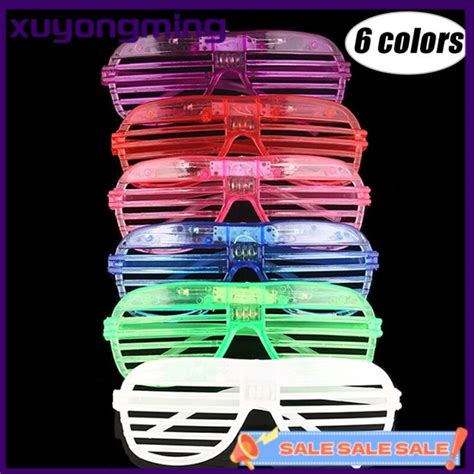 Xuyongming Christmas Led Blinds Glasses Party Luminous Light Up Rave Costume Decor Dj Lazada Ph