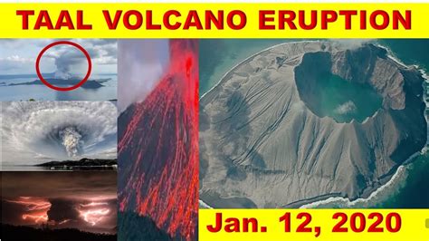 Satellite shows eruption from space. Taal Volcano Eruption 2020 January 12, 2020 - YouTube