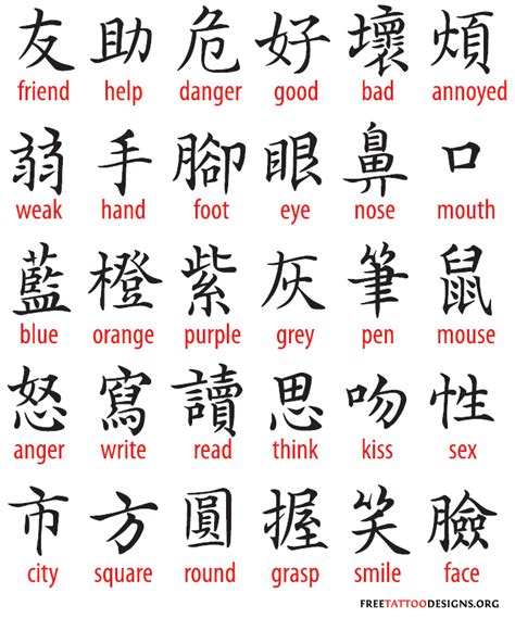 chinese tattoo symbols 300 most popular characters symbolic tattoos chinese symbol tattoos