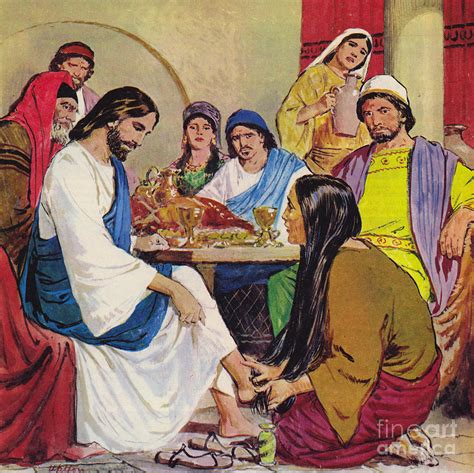 The Feet Of Jesus Anointed In The House Of A Pharisee By A Woman Of