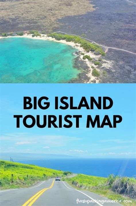 Big Island Hawaii Tourist Map With Top Attractions 🌴 Kona Hilo 🌴 Big Island Travel Blog
