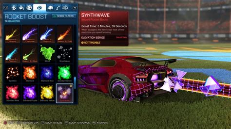 Rocket League Has A New Rocket Boost Called Synthwave Its Perfect