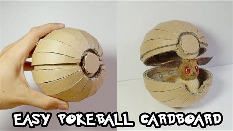 Diy Easy Pokeball From Cardboard Henry Phạm Youtube