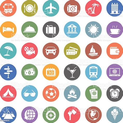 Travel Icons Stock Illustration - Download Image Now - iStock