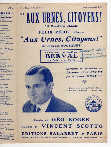 Aux Urnes Citoyens 1932