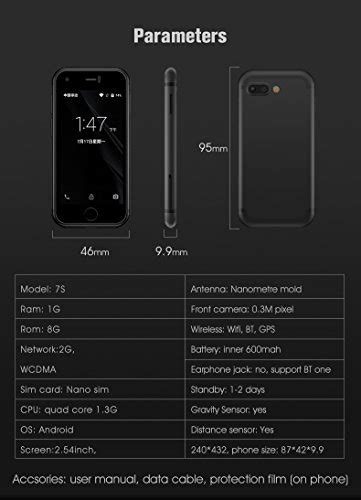 Mini Smartphone Ilight 7s Worlds Smallest 7plus Android Mobile Phone