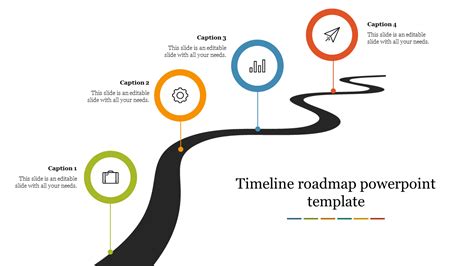 Editable Timeline Roadmap Powerpoint Template Gambaran