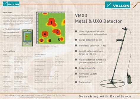 Vmx3 Metal And Uxo Detector Vallon
