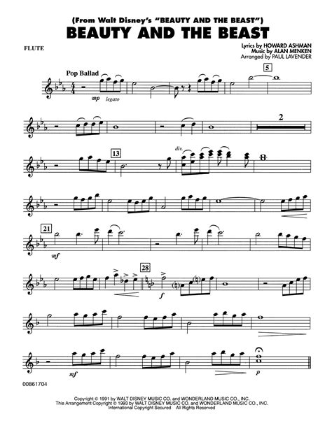 Partition Disney Songs Flutes De Disney Pour Partition Flûtes