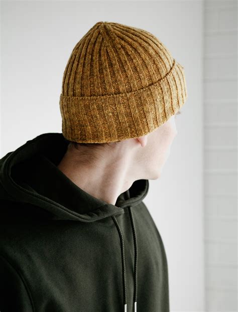 Norse Projects Neps Beanie Mustard Yellow Garmentory