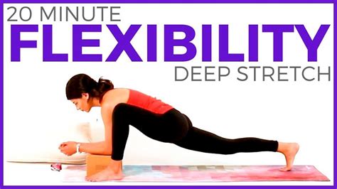 20 min deep stretching yoga for flexibility hip flexors quads hamstrings youtube