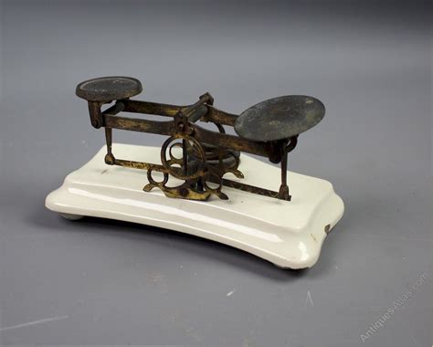Ceramic And Brass Postal Scales Antiques Atlas