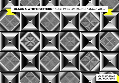 Black And White Pattern Free Vector Background Vol 2