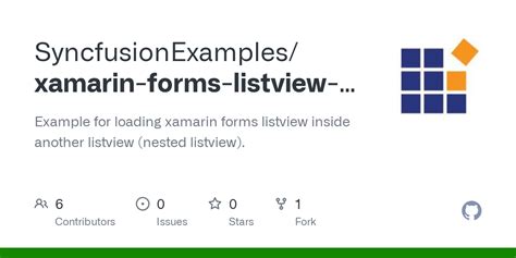 Github Syncfusionexamples Xamarin Forms Listview Inside Another