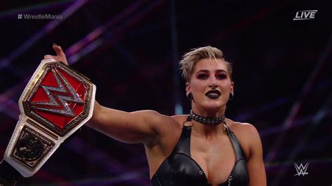 Rhea Ripley Wins Raw Women S Championship At Wrestlemania 37