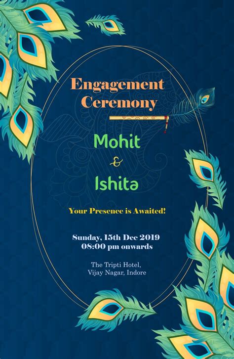 Maybe you would like to learn more about one of these? Mohit and Ishita's Engagement Ceremony | Engagement invitation card maker, Indian wedding ...