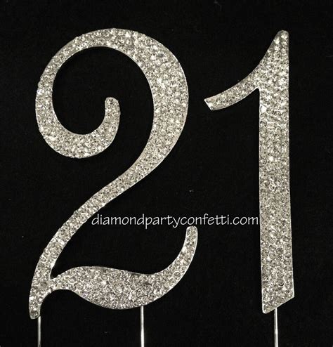 Рейтинг — 4.3 из 5 на основании 6267 оценок. Large Rhinestone Crystal Covered 21 21st Birthday Anniversary Number Cake Topper | eBay