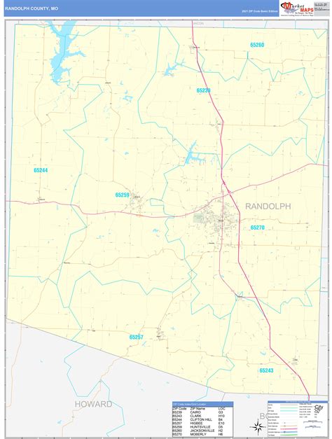Randolph County Ar Wall Map Premium Style By Marketma