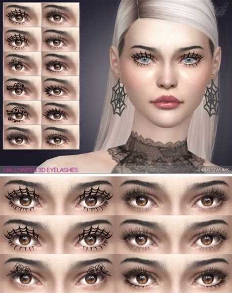 Halloween 3d Eyelashes Sims Sims 4 Cc Finds Sims 4