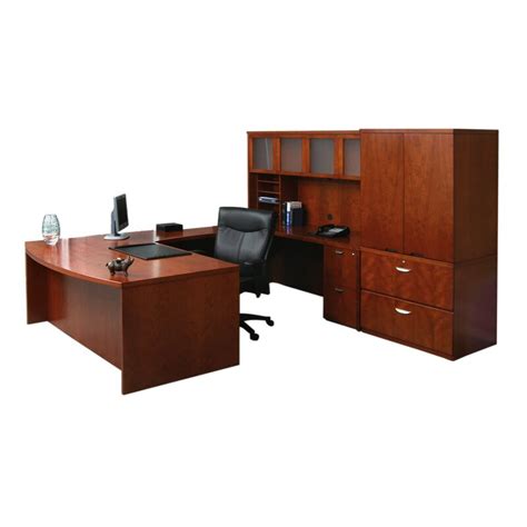 Mayline Mira Series U Shape Executive Desk With Hutch Wayfair