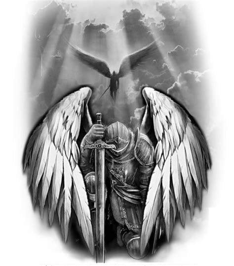 Archangel Michael Sword Tattoo