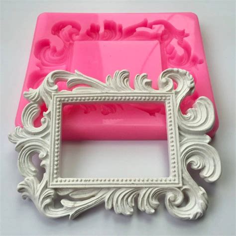 xl royal frame silicone mold extra large fondant mold etsy resin crafts silicone molds crafts