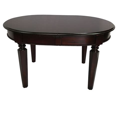 Large enough to fit 8 people around comfortably. Solid Mahogany Wood Oval Extension Dining Table Antique ...