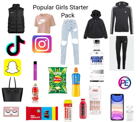 British Popular Girl Starter Pack Rstarterpacks Starter Packs