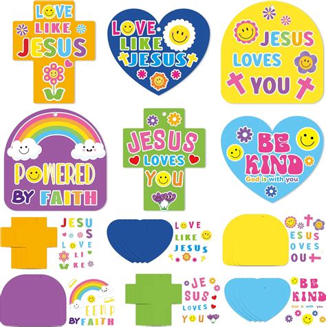 24set Jesus Christian Religious Crafts For Kids Bulk Sunday