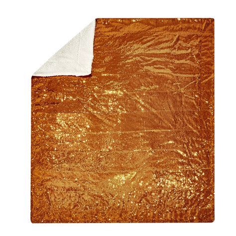 Mainstays Sparkle Sequin Decorative Throw Blanket 50 X 60 Bronze