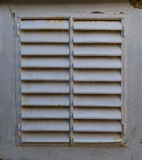 Building S Facade Closed Wooden Window Close Up Stock Photo Image
