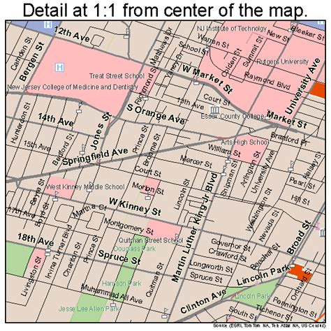 Comprehensive Map Of The Entire New York Newark Jerse