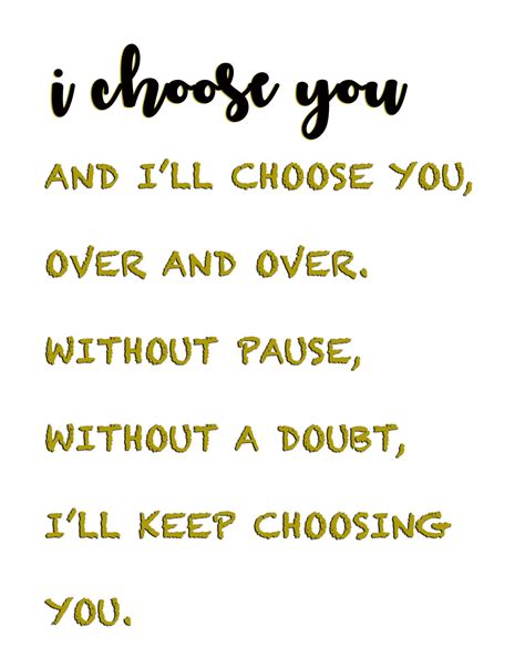 i choose you i d choose you set of 2 canvas quote poem etsy
