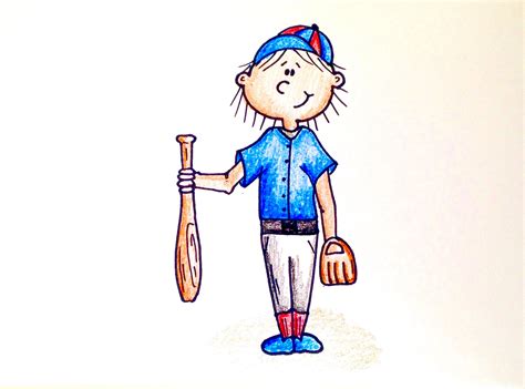 Baseball Player Drawing At Getdrawings Com Free For Personal Use
