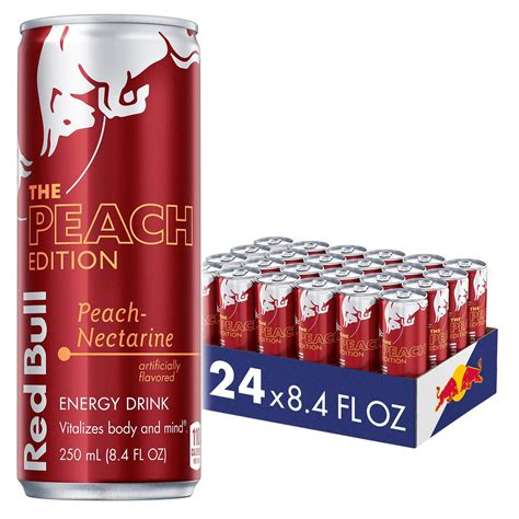 Buy Red Bull Energy Drink Peach Edition 8 4 Fl Oz Pack Of 24 Online At Desertcart Uae