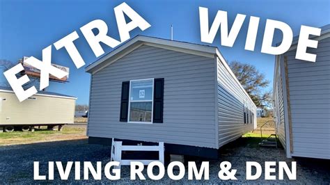 Extra Wide Single Wide Mobile Home 18 Ft Wide With Living Room And Den