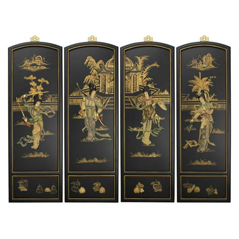 Oriental Furniture Lady Generals Wall Plaques Decorative Item
