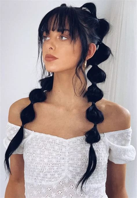 27 Fun Bubble Braid Hairstyles Youll Want To Copy Days Inspired In 2023 Cool Braid