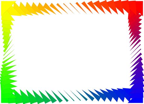 Border Rainbow | Free Stock Photo | Illustration of a colorful blank ...