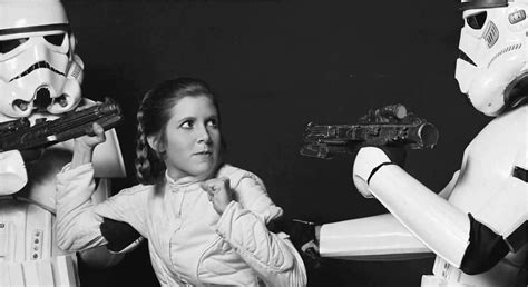 Carrie Fisher As Princess Leia In A Publicity Photo For Starwars