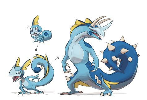 I Tried Drawing Up Some Sobble Evolution Concepts Cute Pokemon