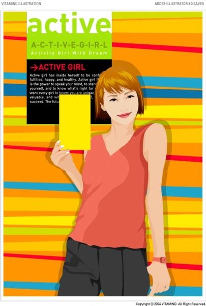 Vector Girl Vector Vectors Graphic Art Designs In Editable Ai Eps