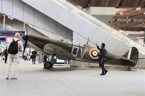 Spitfire Goes On Display At London Bridge Station For