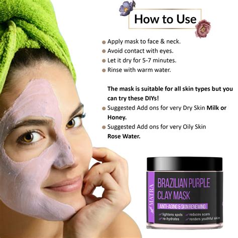 Matra Brazilian Purple Clay Mask Best Anti Aging Face Mask