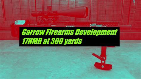 Garrow Firearms Development 17hmr Groups At 300 Yards Youtube